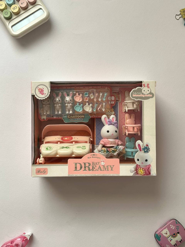 ست اسباب بازی خرگوش دریمی با کالسکه و لوازم جانبی Dreamy Bay