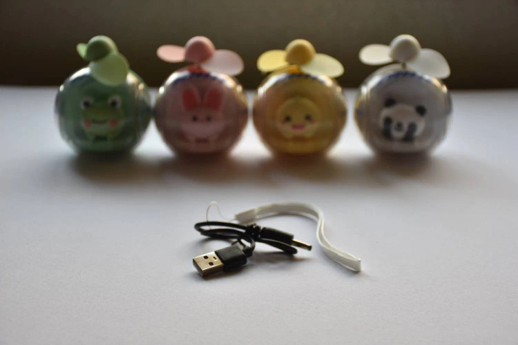 مینی پنکه شارژی فانتزی طرح حیوانات | پنکه دستی قابل حمل با USB قابل شارژ